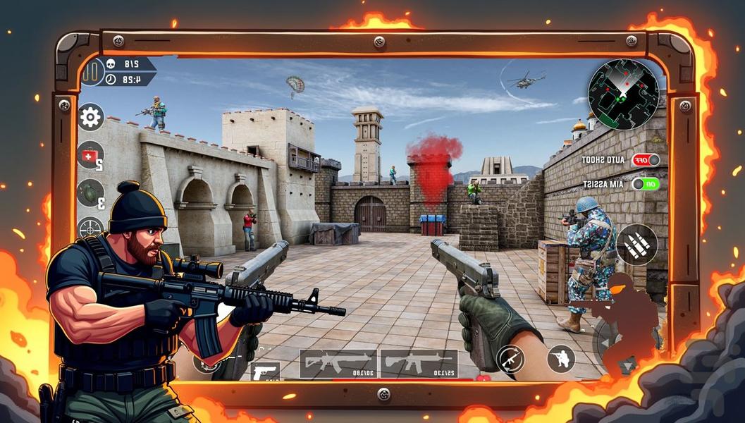 تفنگ بازی نیروی ویژه - Gameplay image of android game