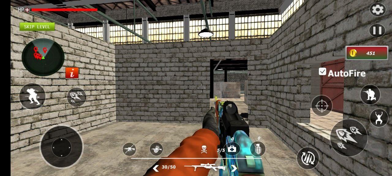 بازی تفنگی قهرمان نبرد - Gameplay image of android game