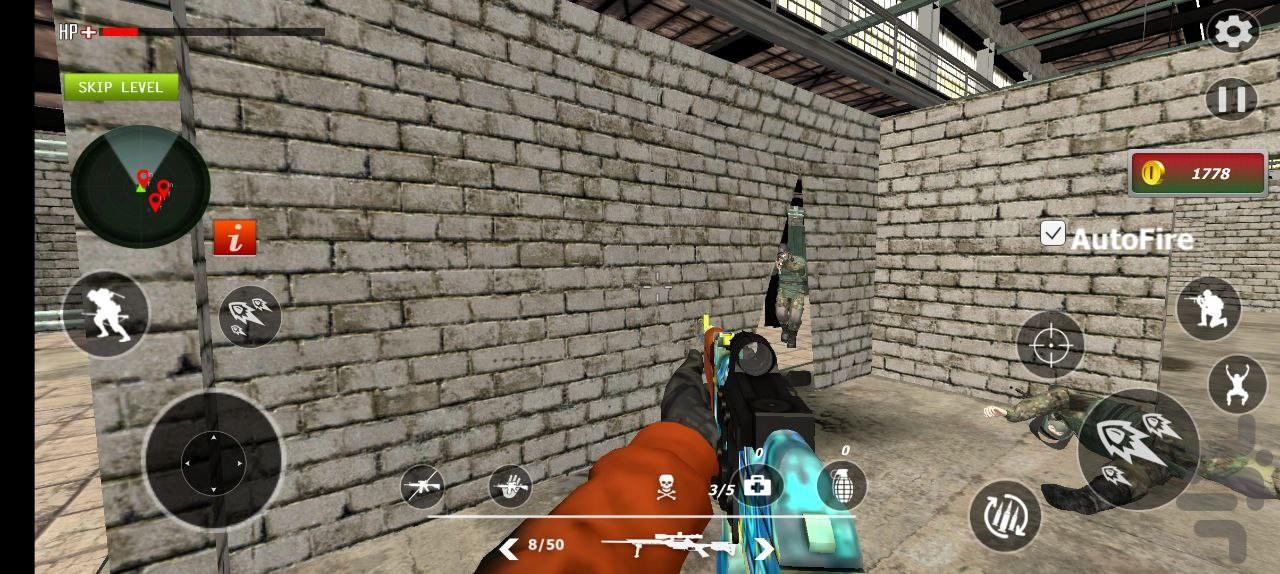 بازی تفنگی قهرمان نبرد - Gameplay image of android game