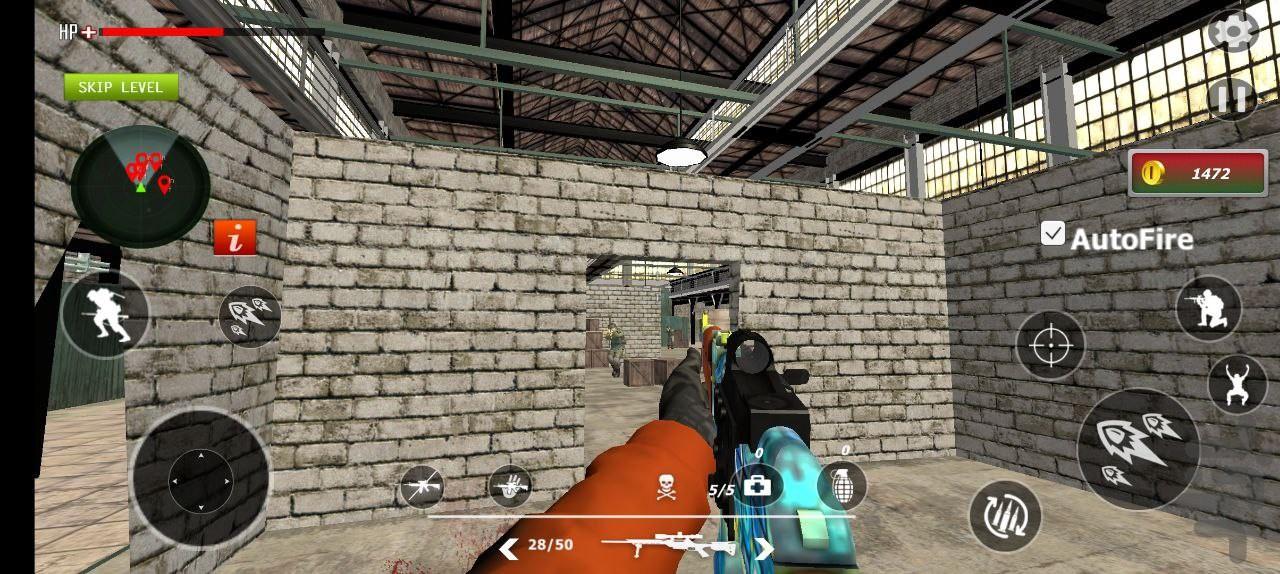 بازی تفنگی قهرمان نبرد - Gameplay image of android game