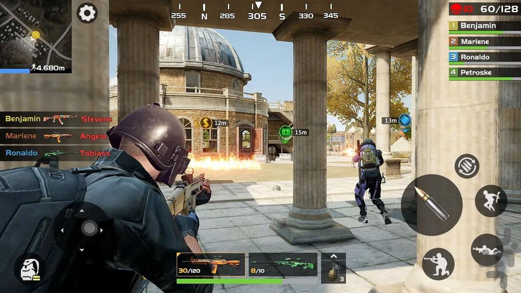 بازی جنگی تکاوران - Gameplay image of android game