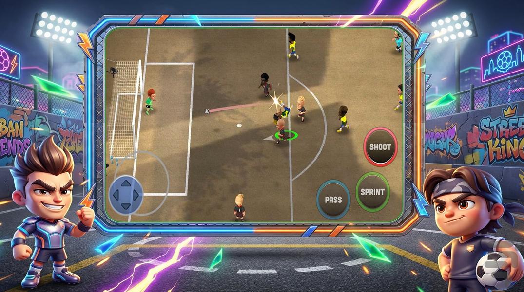 فوتبال بازی - Gameplay image of android game