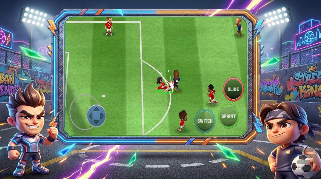 فوتبال بازی - Gameplay image of android game