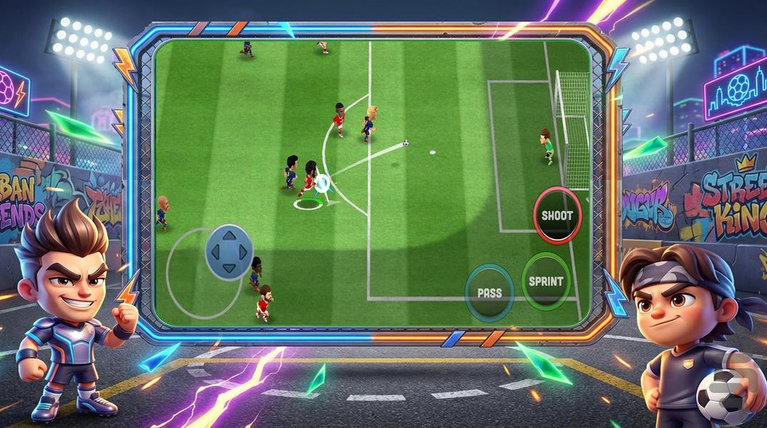 فوتبال بازی - Gameplay image of android game