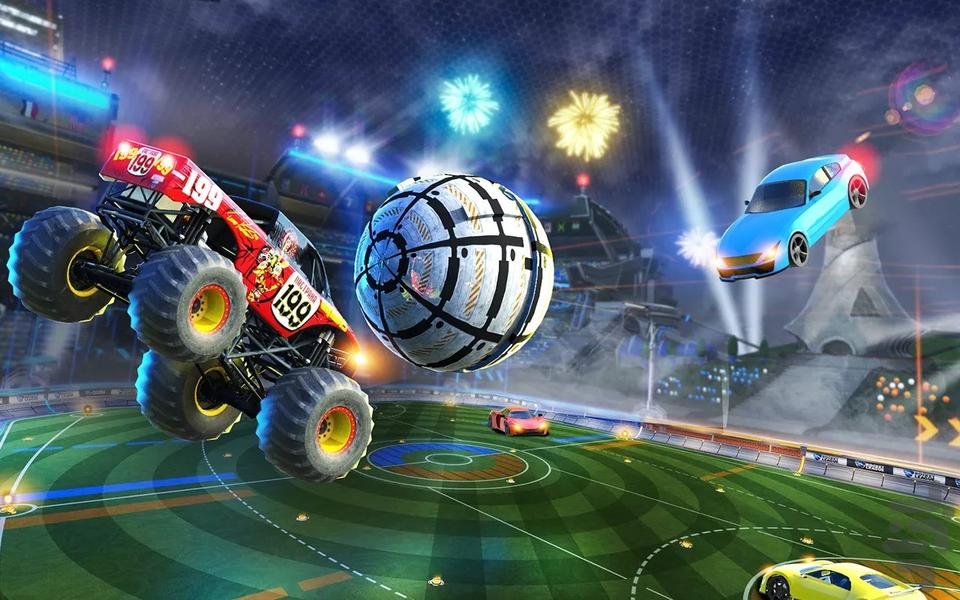 بازی فوتبال ماشین - Gameplay image of android game