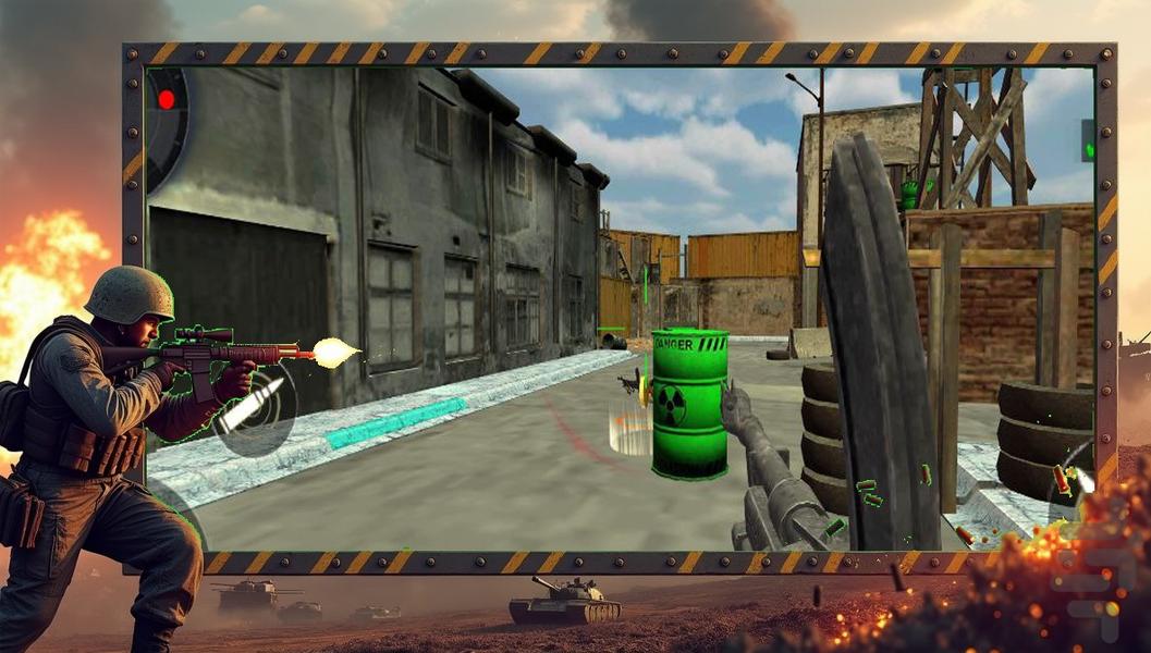 بازی تفنگی قهرمان نبرد - Gameplay image of android game