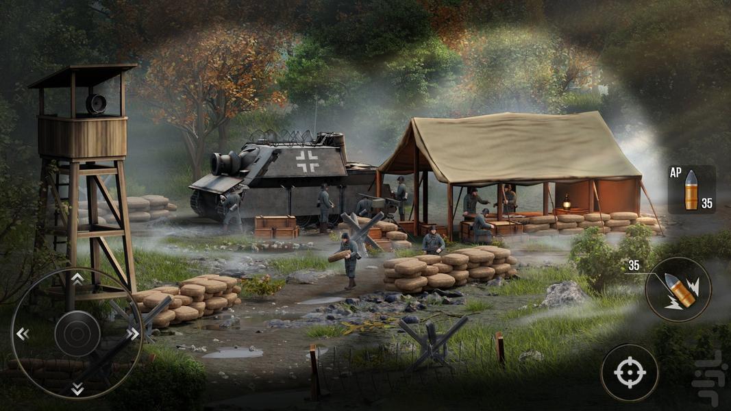بازی تفنگی قهرمان نبرد - Gameplay image of android game