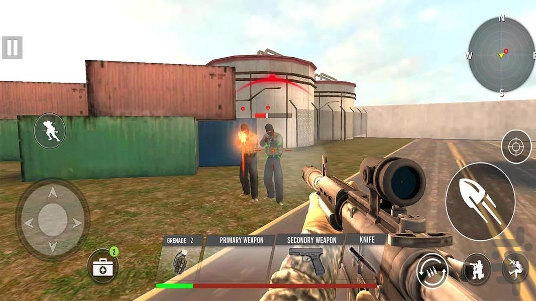 بازی جنگی قهرمان جنگ - Gameplay image of android game