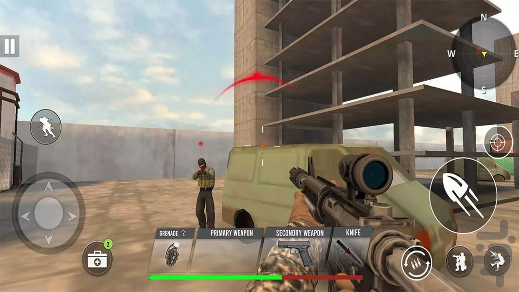 بازی جنگی قهرمان جنگ - Gameplay image of android game