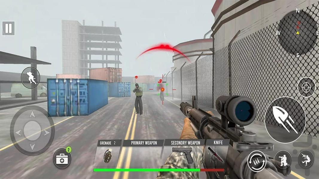 بازی جنگی قهرمان جنگ - Gameplay image of android game