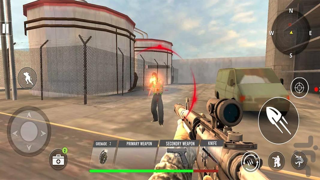 بازی جنگی قهرمان جنگ - Gameplay image of android game