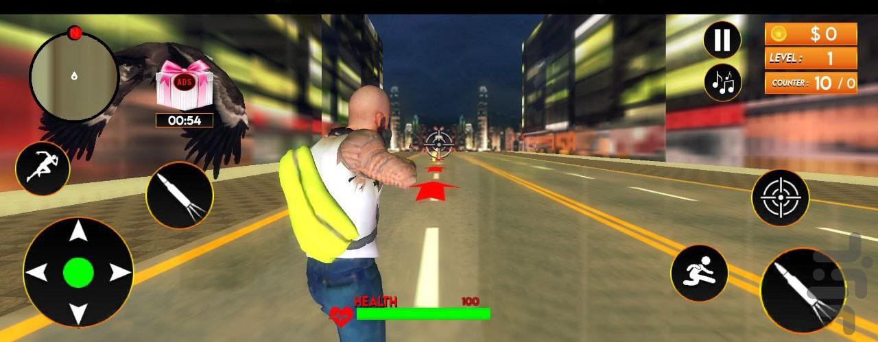 تفنگ بازی پلیس بازی - Gameplay image of android game