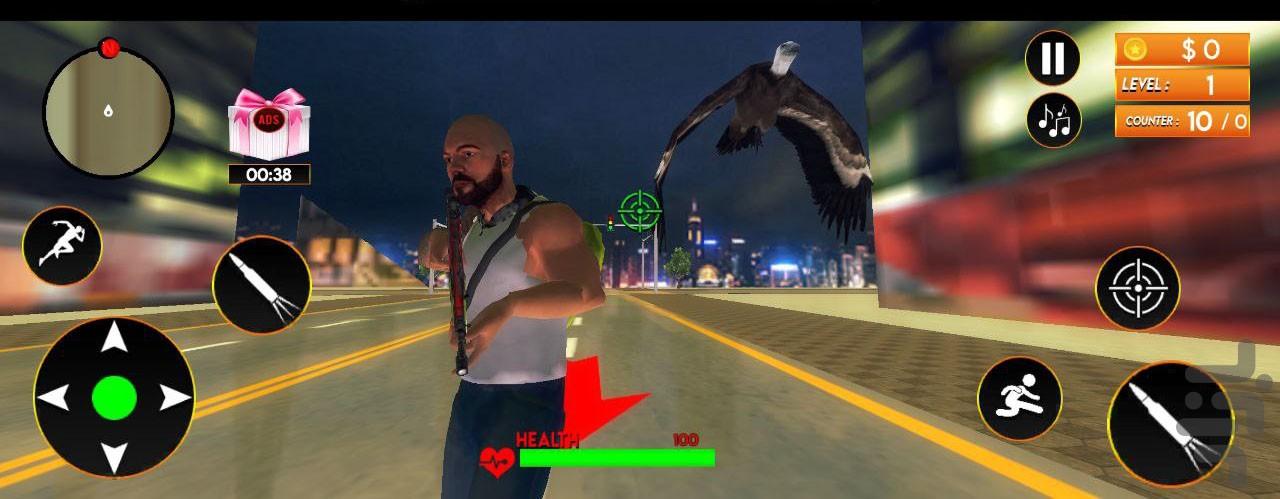 تفنگ بازی پلیس بازی - Gameplay image of android game
