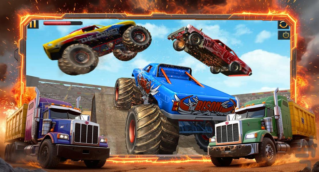 بازی جنگ کامیونی - Gameplay image of android game