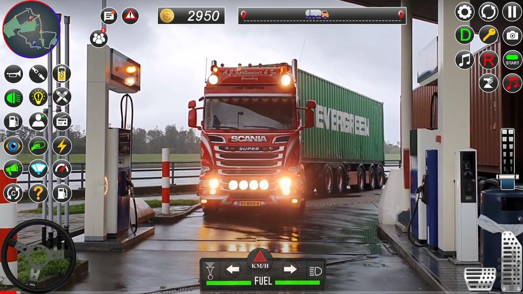 بازی کامیونی ماشین سنگین - Gameplay image of android game