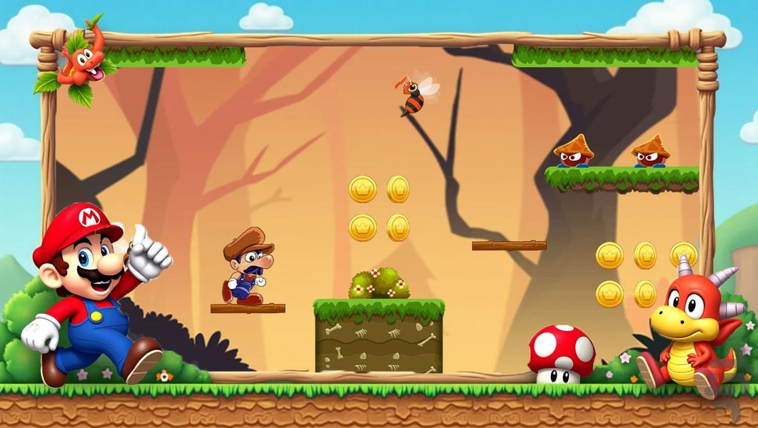 بازی قارچ خور - Gameplay image of android game