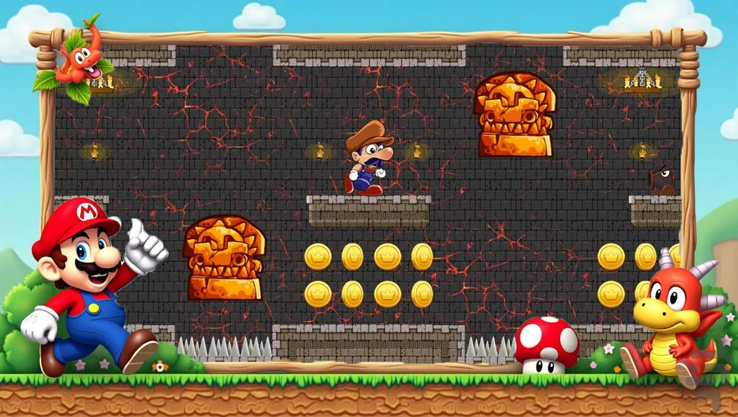 بازی قارچ خور - Gameplay image of android game