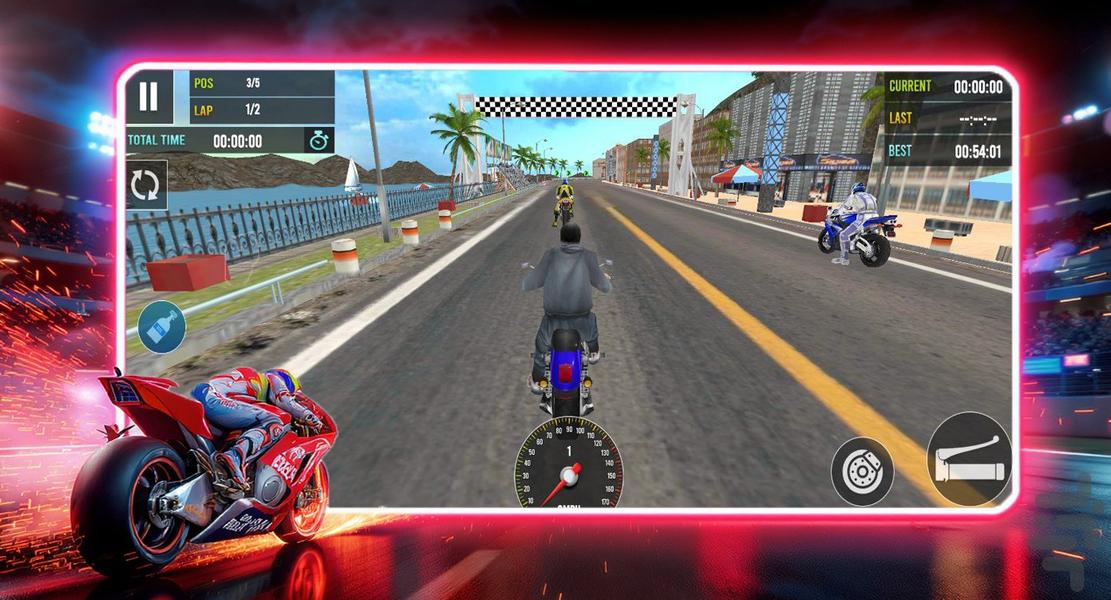 بازی موتور سواری - Gameplay image of android game