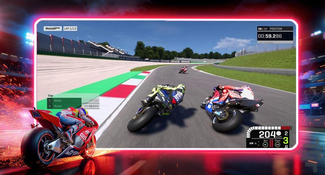 بازی موتور سواری - Gameplay image of android game