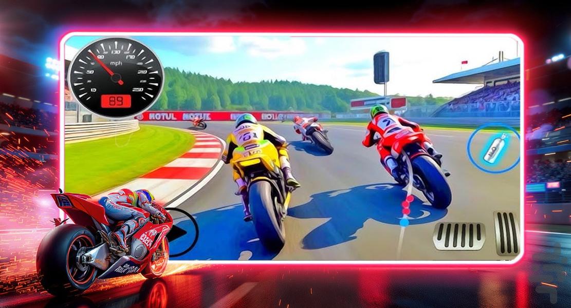 بازی موتور سواری - Gameplay image of android game