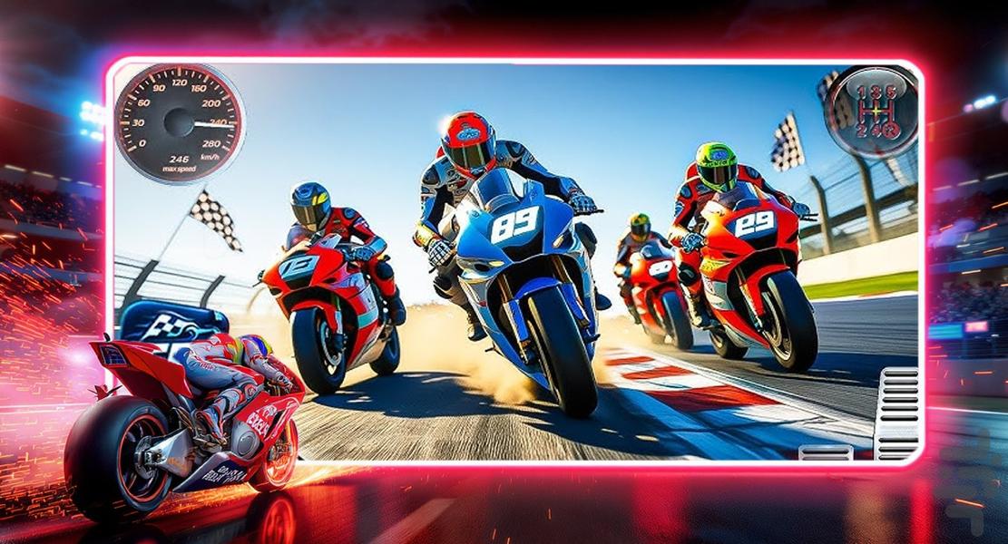 بازی موتور سواری - Gameplay image of android game