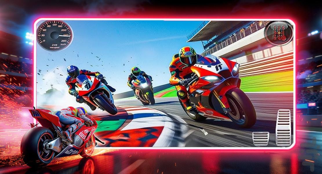بازی موتور سواری - Gameplay image of android game