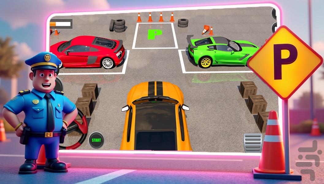 بازی پارک ماشین - Gameplay image of android game