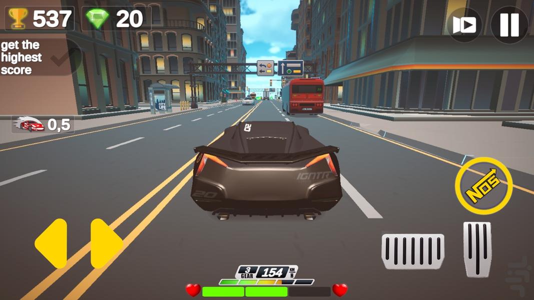 بازی رانندگی ماشین سرعتی - Gameplay image of android game