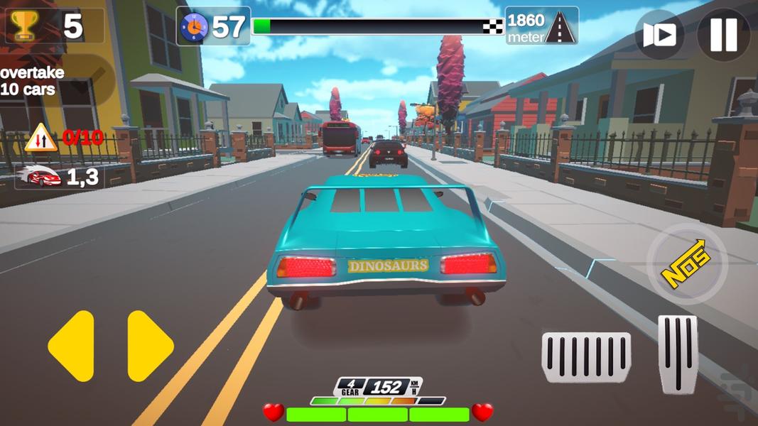 بازی رانندگی ماشین سرعتی - Gameplay image of android game