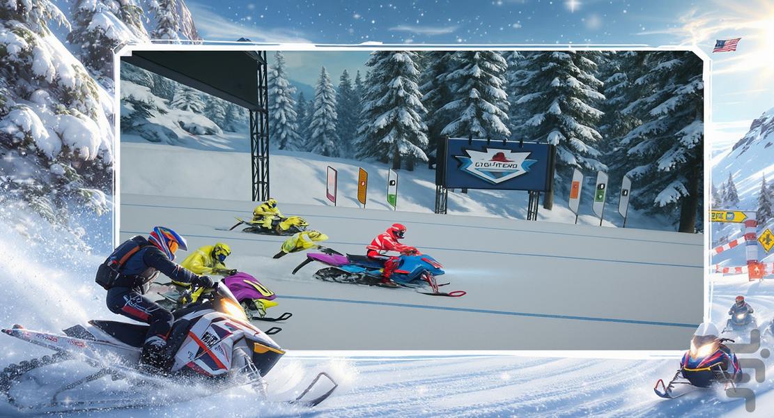 بازی موتور سواری برفی - عکس بازی موبایلی اندروید