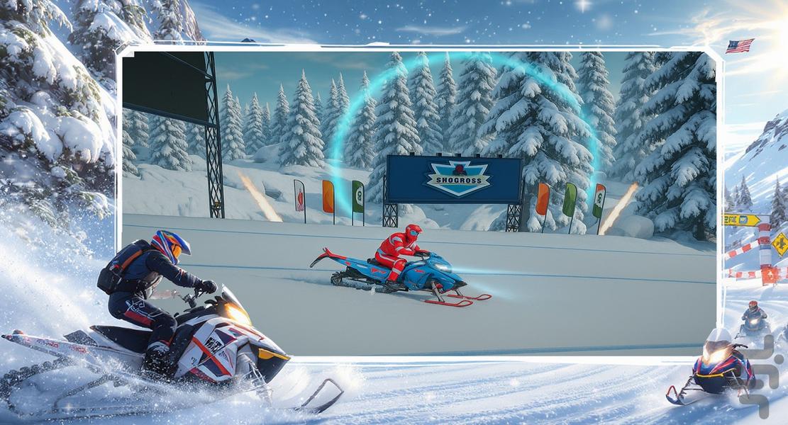 بازی موتور سواری برفی - عکس بازی موبایلی اندروید