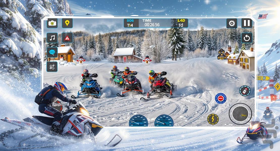 بازی موتور سواری برفی - عکس بازی موبایلی اندروید