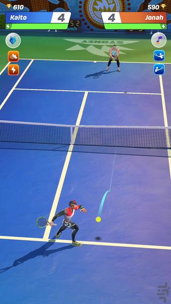 بازی تنیس 2025 - Gameplay image of android game
