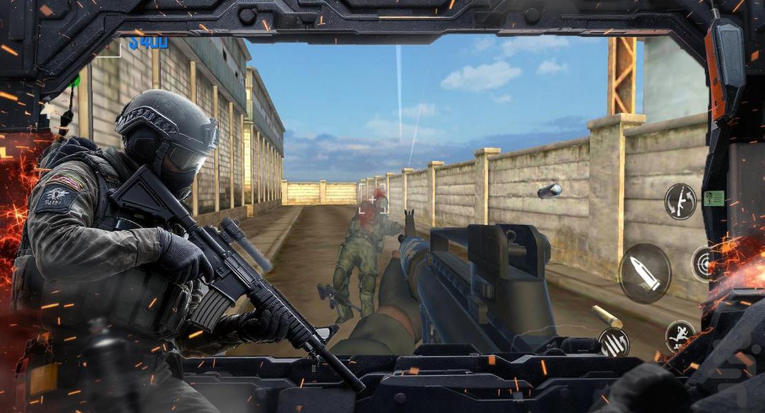 بازی تیراندازی تفنگی کانتر - Gameplay image of android game