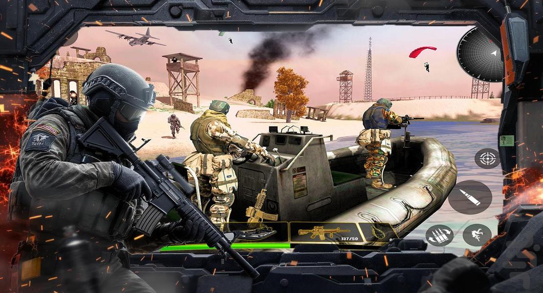 بازی تیراندازی تفنگی کانتر - Gameplay image of android game