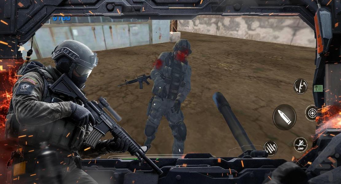 بازی تیراندازی تفنگی کانتر - Gameplay image of android game