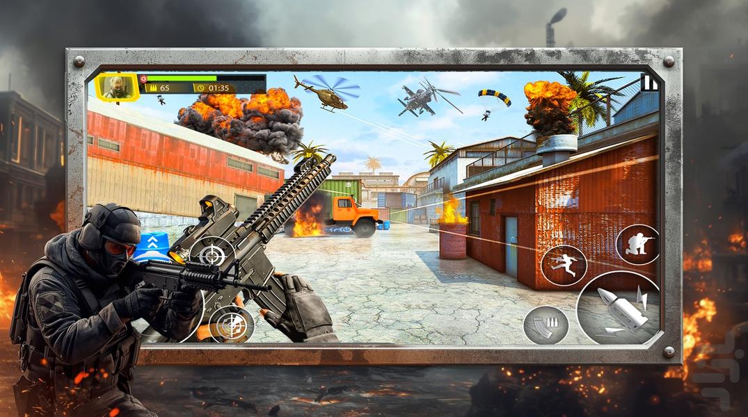 بازی جنگی تفنگی کانتر - Gameplay image of android game