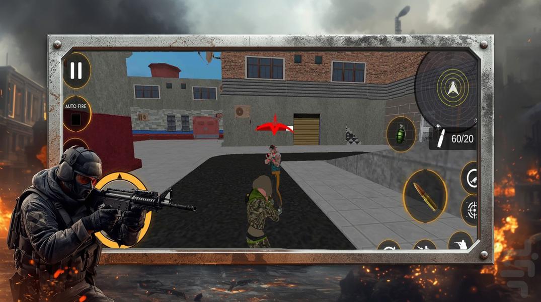 بازی جنگی تفنگی کانتر - Gameplay image of android game