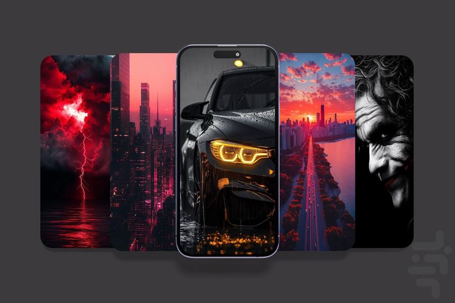 تصویر زمینه تم مشکی | دارک - عکس برنامه موبایلی اندروید