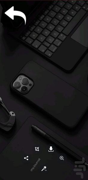 تصویر زمینه تم مشکی | دارک - عکس برنامه موبایلی اندروید