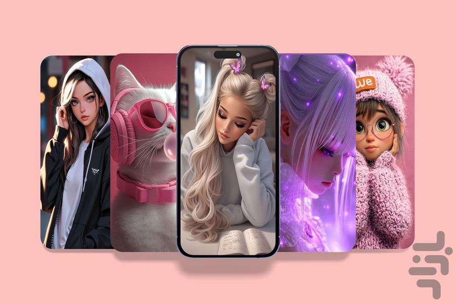 تصویر زمینه دخترانه - Image screenshot of android app