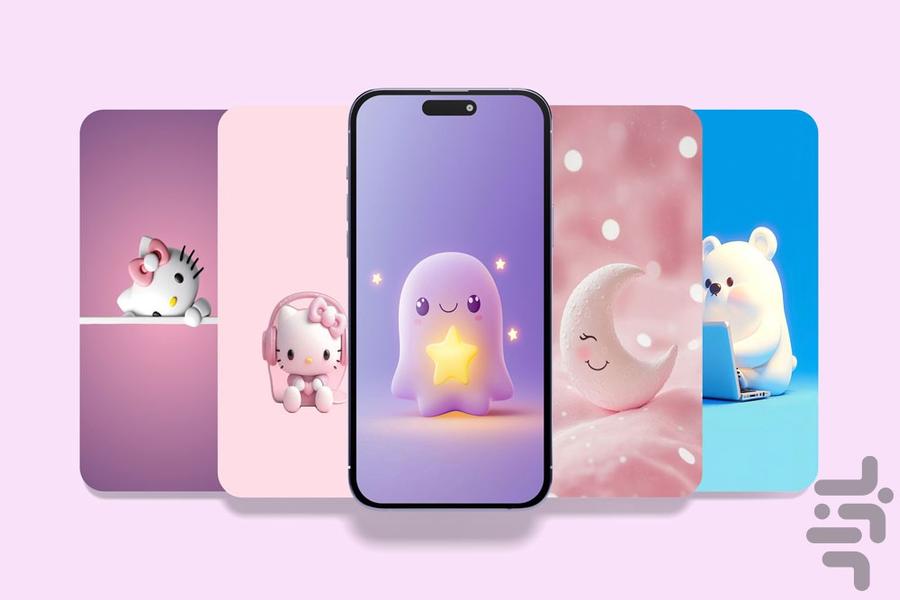 تصویر زمینه دخترانه پاستیلی - Image screenshot of android app