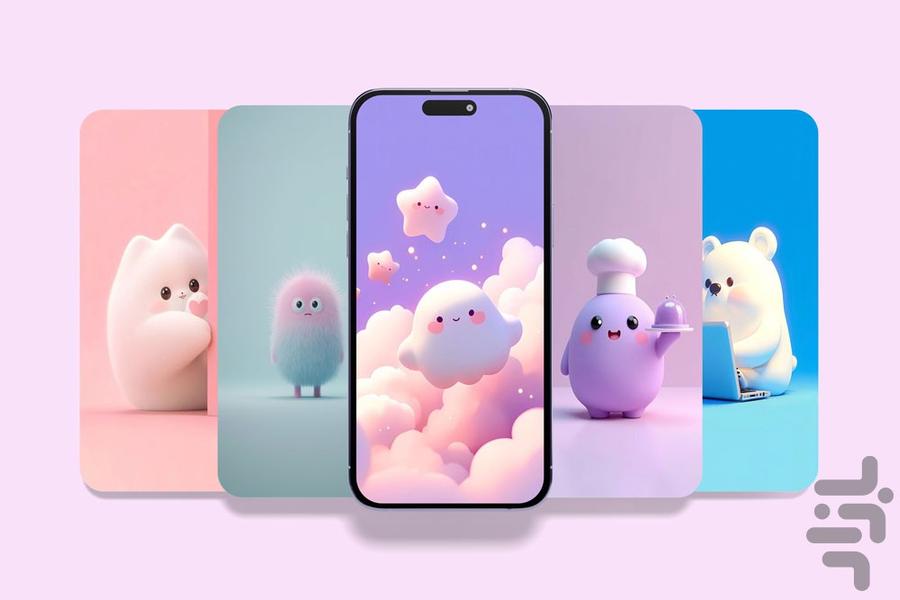 تصویر زمینه دخترانه پاستیلی - Image screenshot of android app