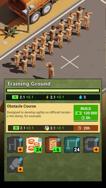 The Idle Forces: Army Tycoon - Gameplay image of android game