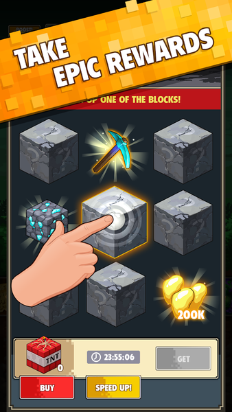 Minetap 3D: Idle-Merge RPG - Gameplay image of android game