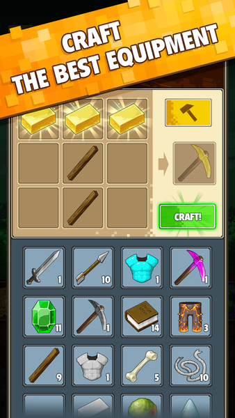 Minetap 3D: Idle-Merge RPG - Gameplay image of android game