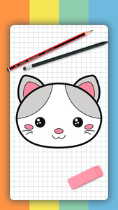 How to draw cute animals - Image screenshot of android app