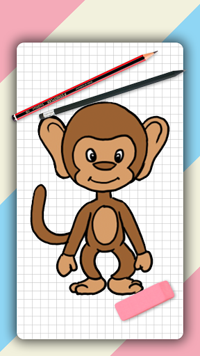 How to draw cute animals step - Image screenshot of android app