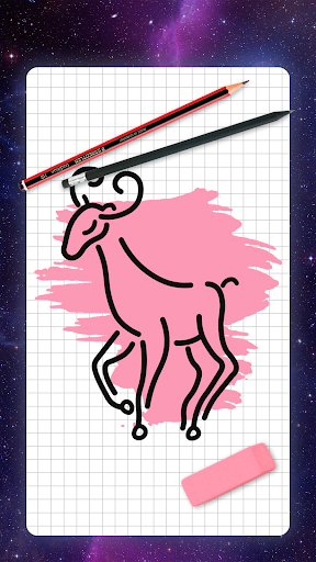 How to draw zodiac signs - Image screenshot of android app