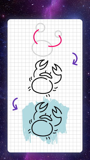 How to draw zodiac signs - Image screenshot of android app